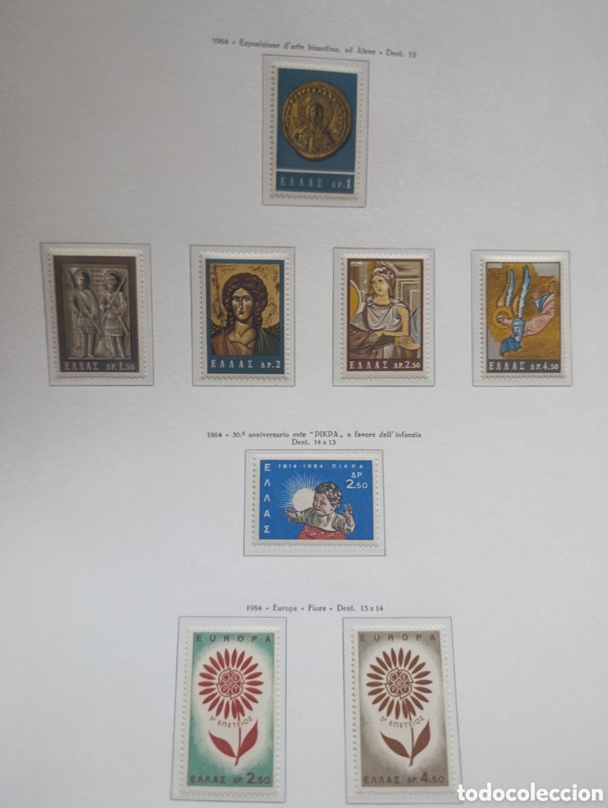 Sellos: Pagina completa de sellos de Grecia.