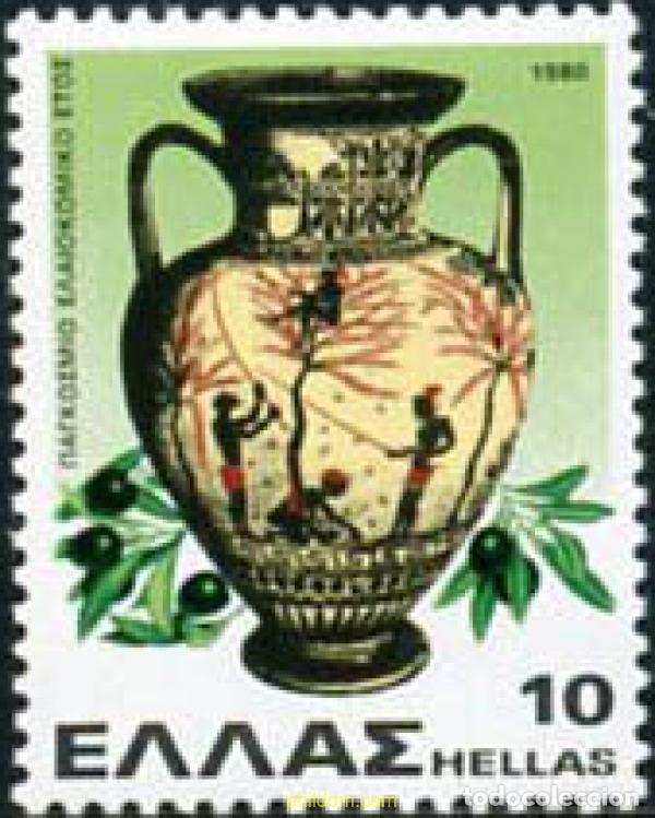 Stamps: 147248 MNH GRECIA 1980 A&Ntilde;O INTERNACIONAL DEL ACEITE DE OLIVA