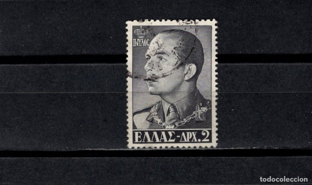 Sellos: Sello usado. Rey Pablo. Sello de 2 dracmas. 1956. Yvert 630.