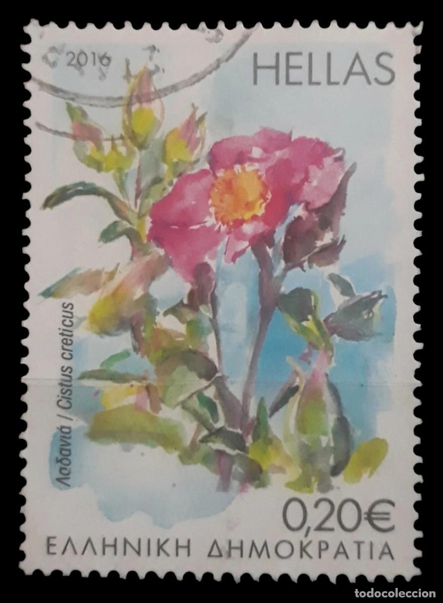 Sellos: GRECIA 2016 Flora. Yvert: .USADO.