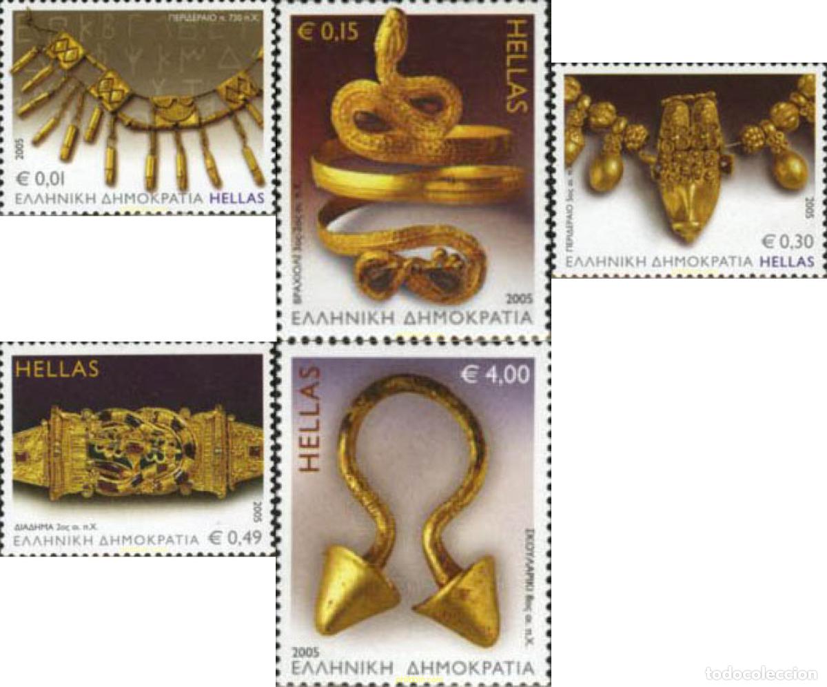 Sellos: 177662 MNH GRECIA 2005 JOYAS ANTIGUAS