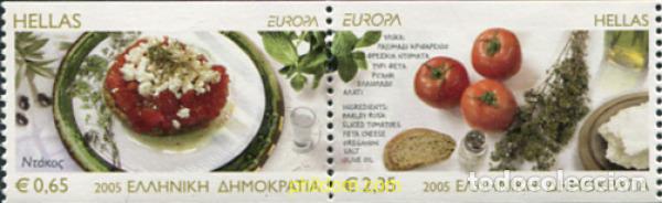 Sellos: 212755 MNH GRECIA 2005 EUROPA CEPT 2005 - GASTRONOMIA