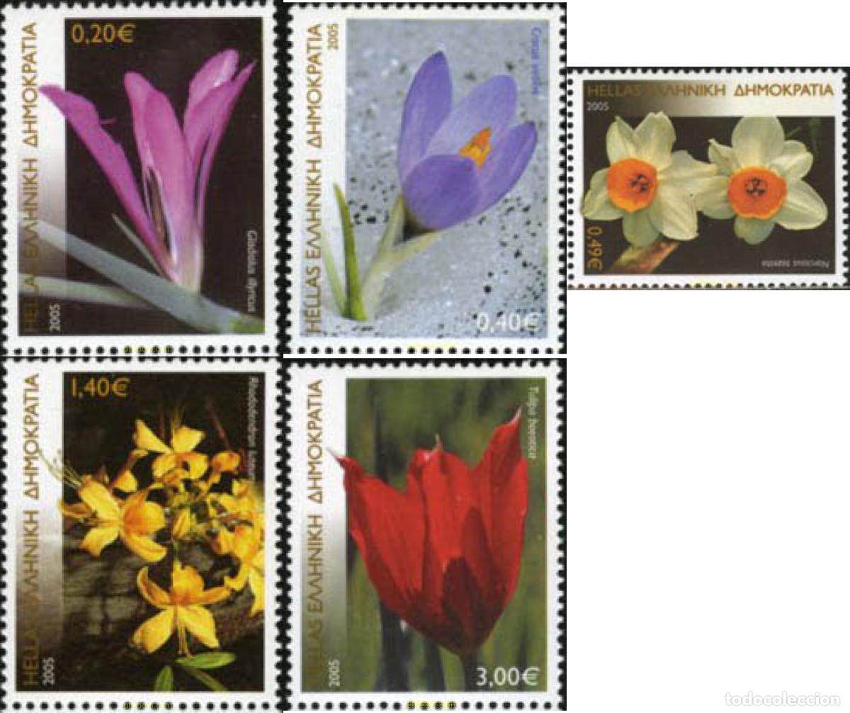 Sellos: 177665 MNH GRECIA 2005 FLORES