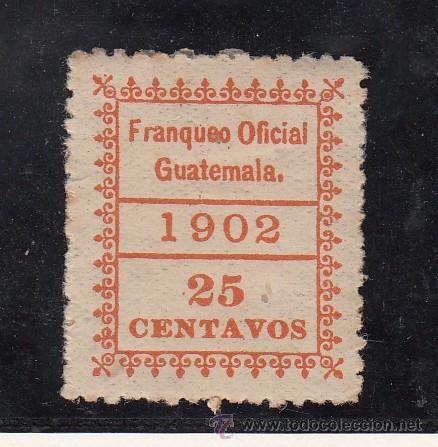Sellos: guatemala servicio 5 con charnela, - Foto 1