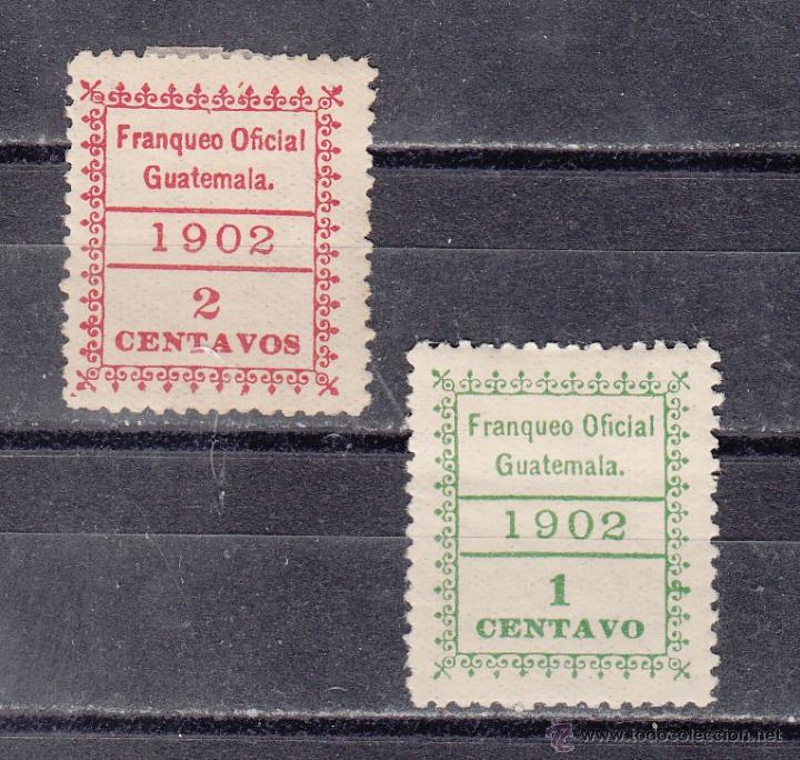 Sellos: guatemala servicio 1/2 con charnela, - Foto 1