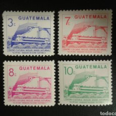 Sellos: GUATEMALA. YVERT 451/4. SERIE COMPLETA NUEVA SIN CHARNELA. CENTRO CULTURAL M.A. ASTURIAS.