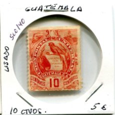 Sellos: 10 CENTAVOS GUATEMALA ( USADO ) ( SLO140 ). Lote 304863638
