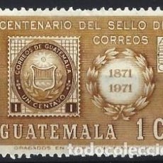 Sellos: GUATEMALA 1973 - CENTENARIO DE LA 1ª EMISIÓN NACIONAL DE SELLOS, AÉREO - MSG. Lote 309210083