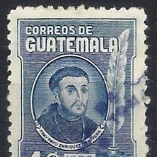 Sellos: GUATEMALA 1959 - ARZOBISPO PAYO ENRÍQUEZ DE RIVERA - USADO. Lote 310510488