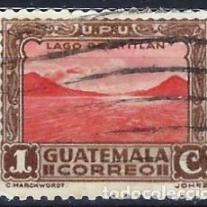 Sellos: GUATEMALA 1935 - LAGO ATITLÁN - USADO. Lote 310510823