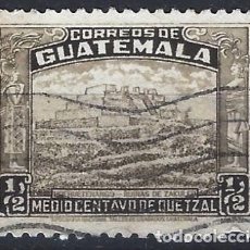 Sellos: GUATEMALA 1942-45 - SÍMBOLOS NACIONALES, RUINAS DE ZAKULEU - USADO. Lote 310510843