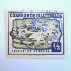 Sellos: SELLO POSTAL ANTIGUO GUATEMALA 1951 1/2 CT ESCUELA TIPO FEDERACION , CONMEMORATIVO
