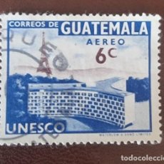 Sellos: SELLO USADO GUATEMALA 1960 - EDIFICIO UNESCO EN PARIS - TORRE EIFFEL