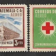 Sellos: SD)1960 GUATEMALA COMMEMORATIVE TO THE RED CROSS, USED AND MINT