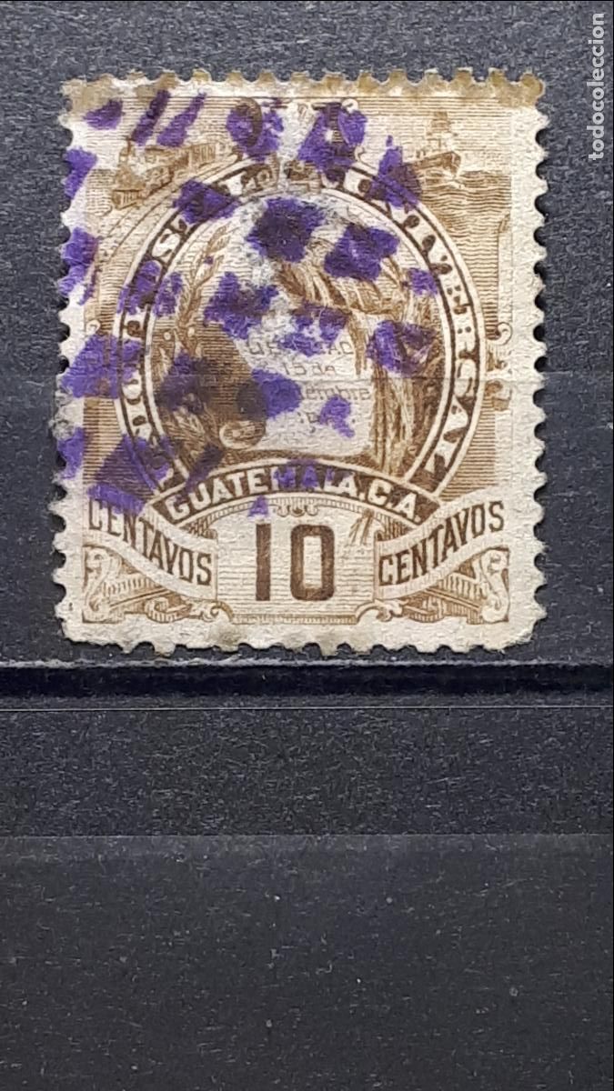 Sellos: GUATEMALA. A&Ntilde;O 1886. &deg;. YVERT 49 - Foto 1