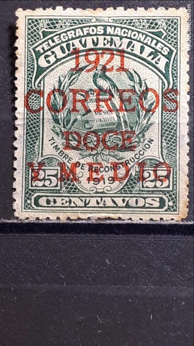 Sellos: GUATEMALA. A&Ntilde;O 1920. &deg;. YVERT 172 - Foto 1
