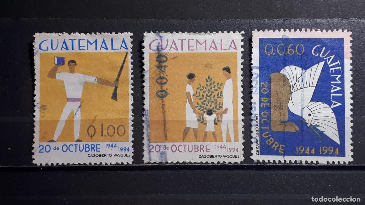 Sellos: GUATEMALA. A&Ntilde;O 1994. &deg;. YVERT 466/8 - Foto 1