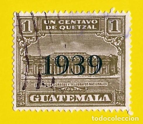 Sellos: Guatemala. 1939. Scott # RA11. Edificio de Correos y Telegrafos - Foto 1