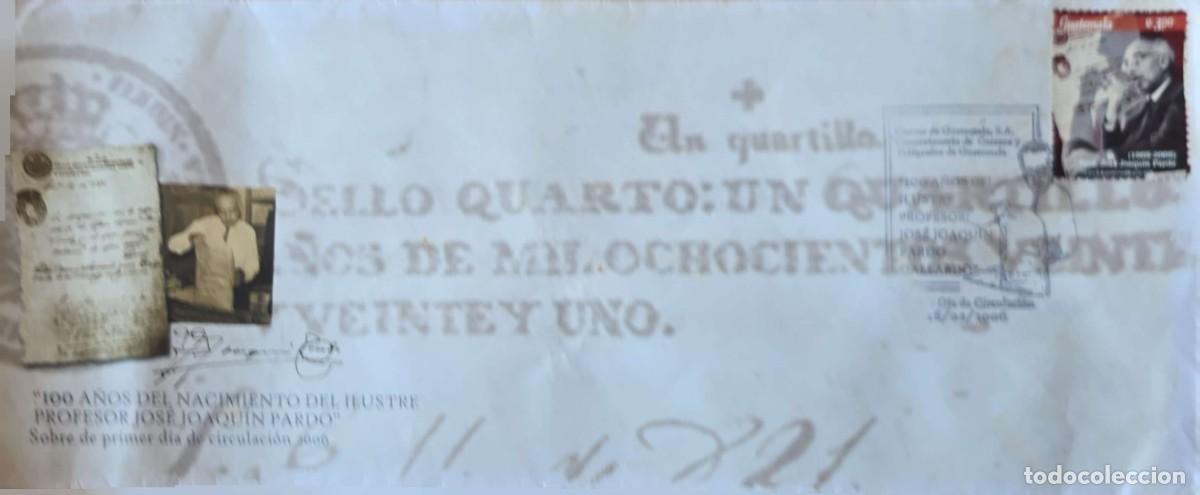 Sellos: O) 2015 GUATEMALA, PROFESSOR JOSE JOAQUIN PARDO, FDC XF