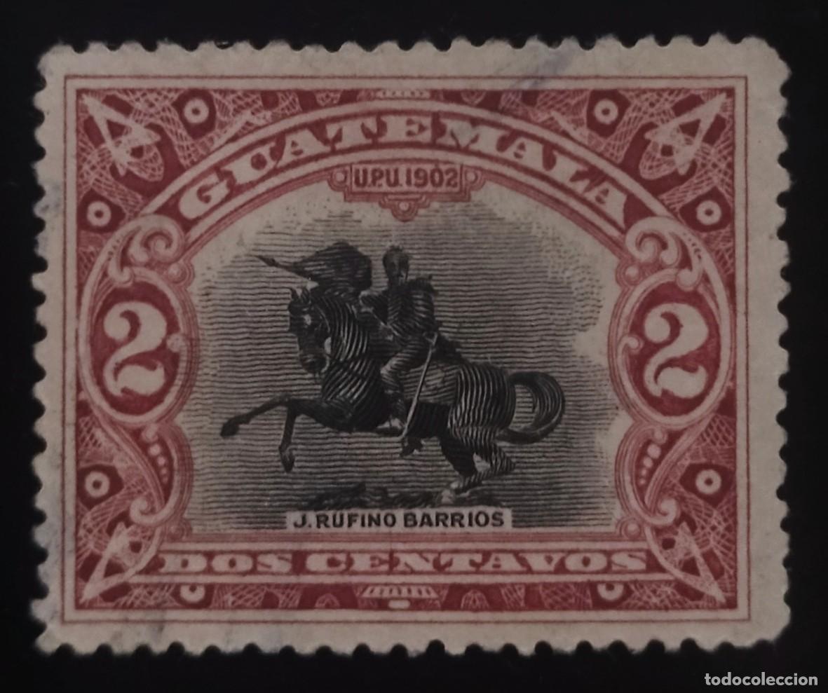 Sellos: GUATEMALA S&iacute;mbolos nacionales de 1916. USADO - USED.
