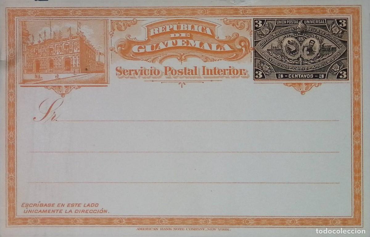 Sellos: O) GUATEMALA,&nbsp;NATIONAL ARMS AND PRESIDENT J. M. REYNA BARRIOS, PALACE OF THE REFORM - CENTRAL AMERI