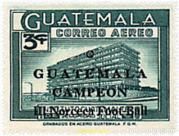 Sellos: 26900 MNH GUATEMALA 1967 3 CAMPEONATOS DEL NORTE Y CENTROAMERICANOS DE FUTBOL