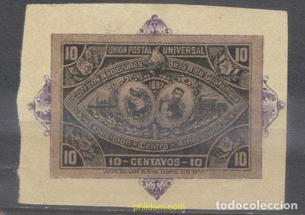 Sellos: 655514 MNH GUATEMALA 1897 EXPOSICION EN AMERICA CENTRAL