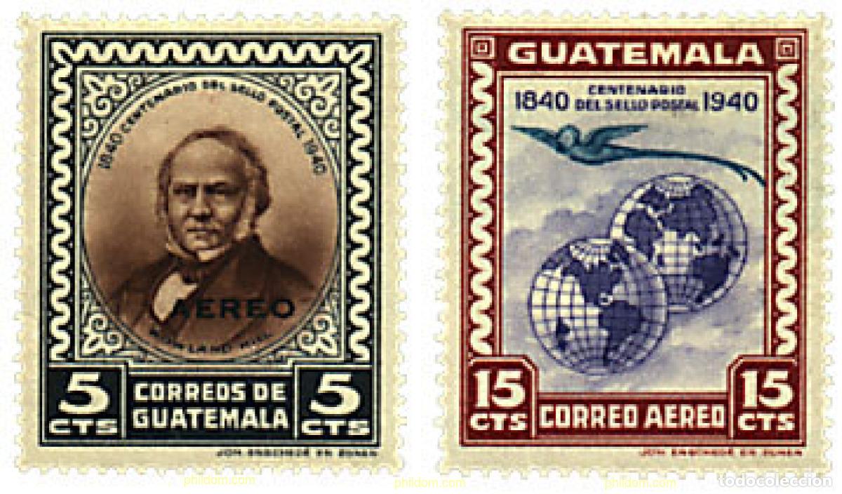 Sellos: 321177 MNH GUATEMALA 1946 CENTENARIO DE LA CREACION DEL SELLO