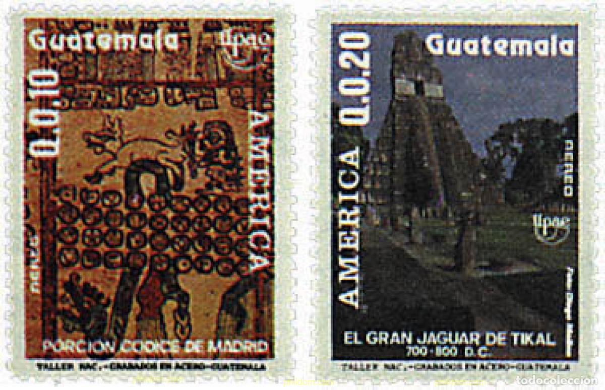 Sellos: 30994 MNH GUATEMALA 1990 AMERICA-UPAEP 1989 - PUEBLOS PRECOLOMBIANOS, USOS Y COSTUMBRES