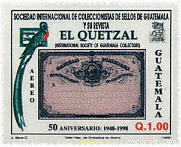 Stamps: 37567 MNH GUATEMALA 1999 50 ANIVERSARIO DE LA SOCIEDAD INTERNACIONAL DE COLECCIONISTAS DE SELLOS