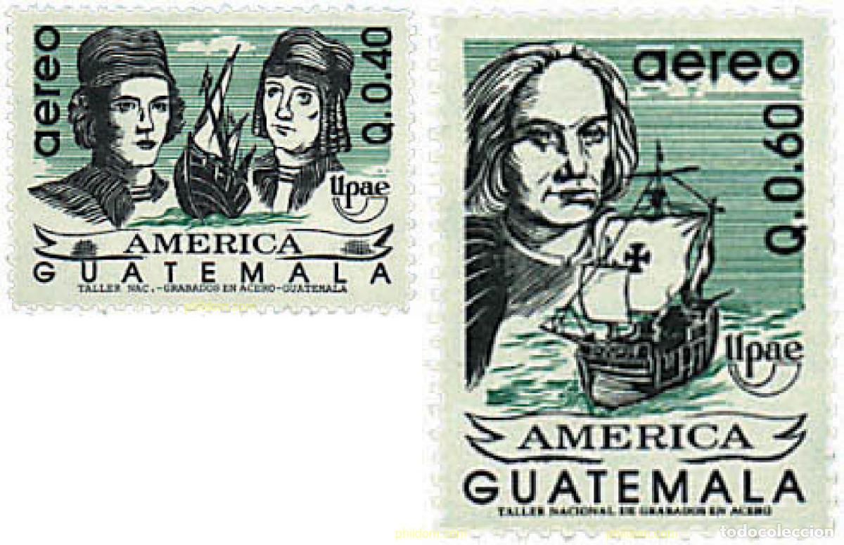 Stamps: 30968 MNH GUATEMALA 1992 AMERICA-UPAEP 1991 - VIAJES DEL DESCUBRIMIENTO