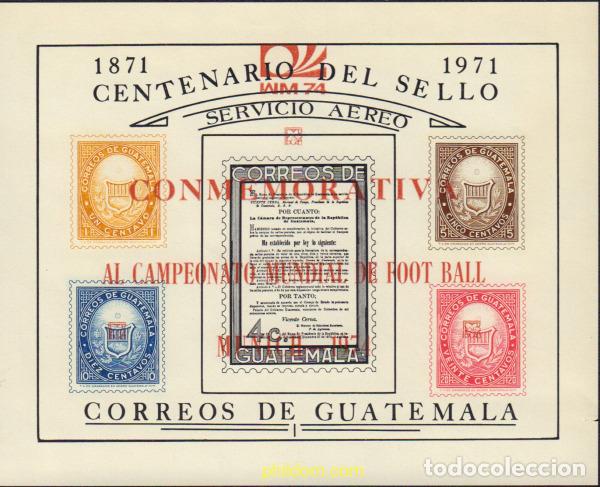 Sellos: 3836 MNH GUATEMALA 1974 COPA DEL MUNDO DE FUTBOL. ALEMANIA-74
