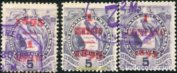 Sellos: 655510 MNH GUATEMALA 1895 EMBLEMA NACIONAL