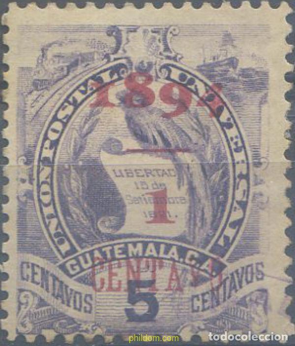 Sellos: 655511 HINGED GUATEMALA 1895 EMBLEMA NACIONAL