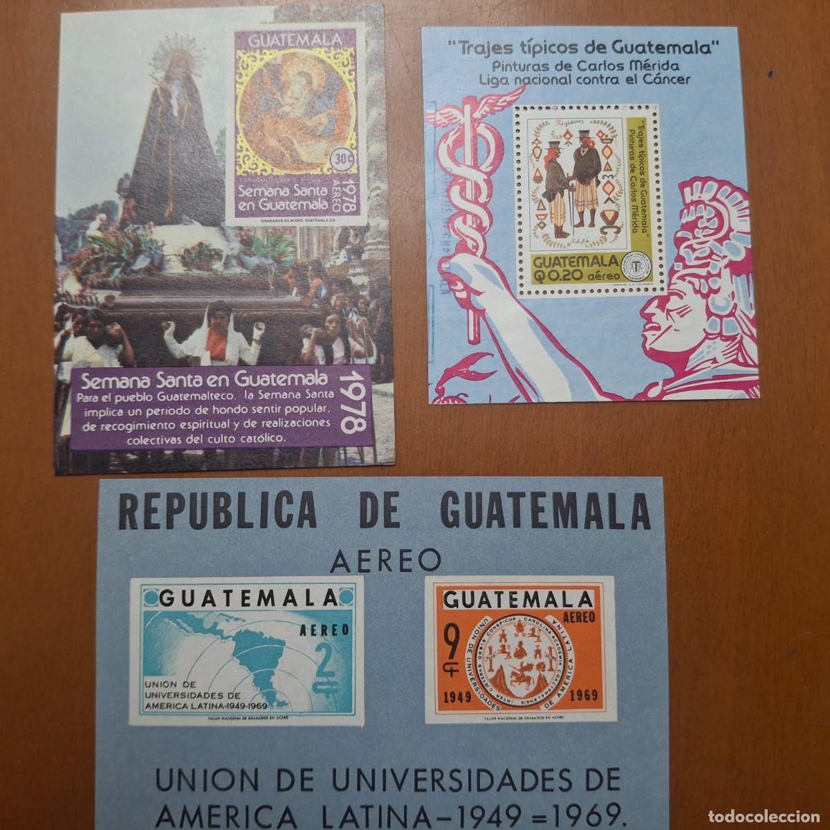 Stamps: HB576 HOJITAS BLOQUE de GUATEMALA en NUEVO ideal para tematicas (leer descripcion)