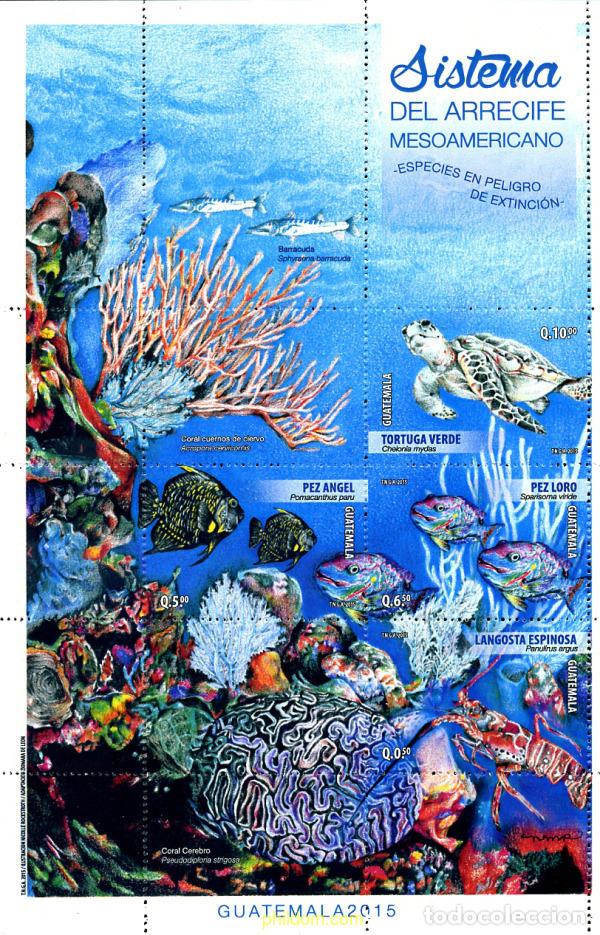 Sellos: 354791 MNH GUATEMALA 2015 FAUNA MARINA