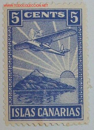 Sellos: Vi&ntilde;eta Islas Canarias, 5 cts. - Foto 1
