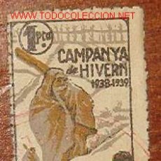 Sellos: VIÑETA CAMPANYA DE HIVERN, 1938-39, 1 PTA. Lote 7903387