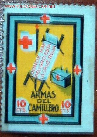 Sellos: Armas del camillero, 10 ctms - Foto 1