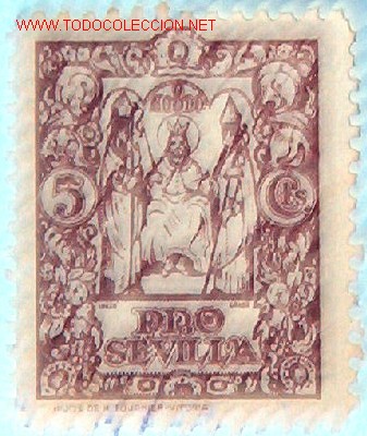 Sellos: Pro Sevilla, 5 ctms - Foto 1