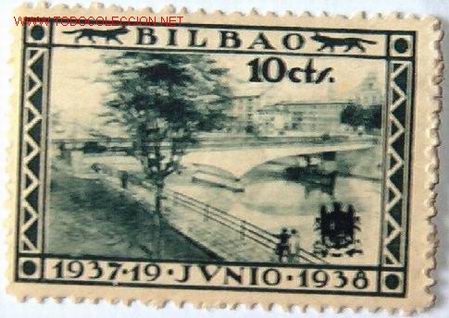 Sellos: Bilbao, 10 ctms - Foto 1