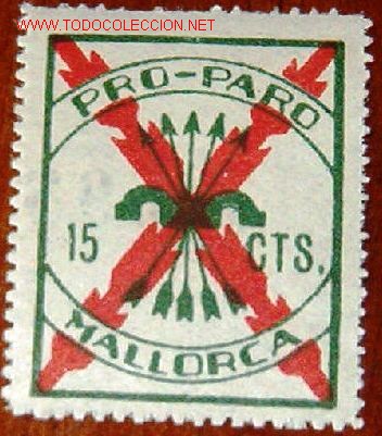 Sellos: Pro paro Mallorca, 15 ctms - Foto 1