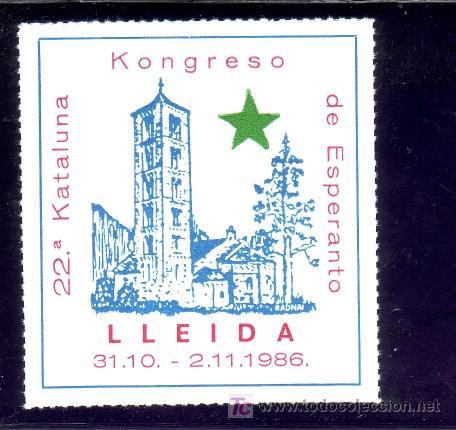Sellos: LLEIDA. 22 CONGRESO DE ESPERANTO - Foto 1