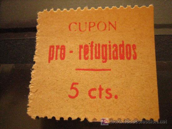 Sellos: Cup&oacute;n Pro refugiados, 5 cts - Foto 1