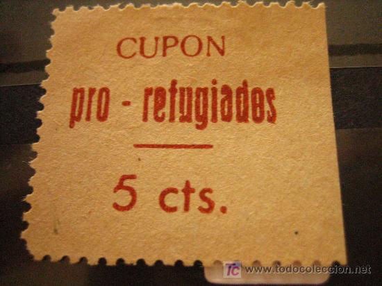 Sellos: Cup&oacute;n Pro refugiados, 5 cts - Foto 1