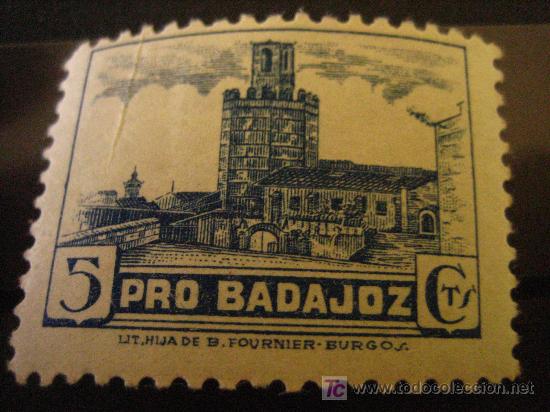 Sellos: Pro Badajoz 5 cts - Foto 1