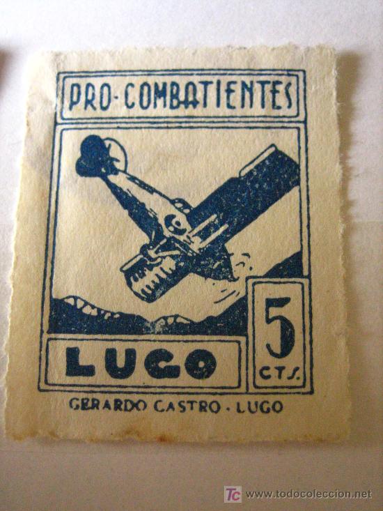 Sellos: Pro combatientes Lugo, 5 cts - Foto 1