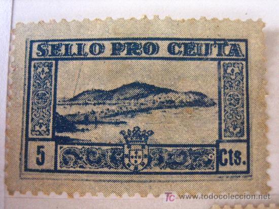 Sellos: Sello Pro Ceuta, 5 cts - Foto 1