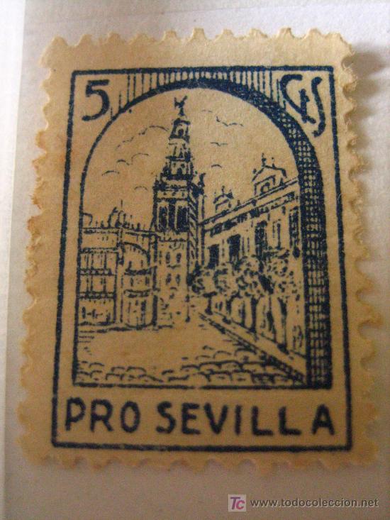 Sellos: Sello Pro Sevilla, 5 cts - Foto 1