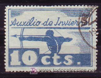 Sellos: Auxilio de Invierno. 10 CTS. Usada - Foto 1